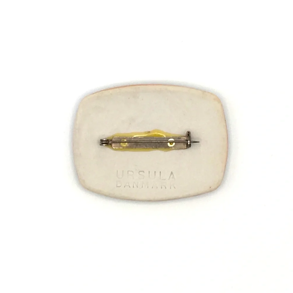 Vintage Ursula Danmark Scandinavian Ceramic Brooch - Picture 4 of 7